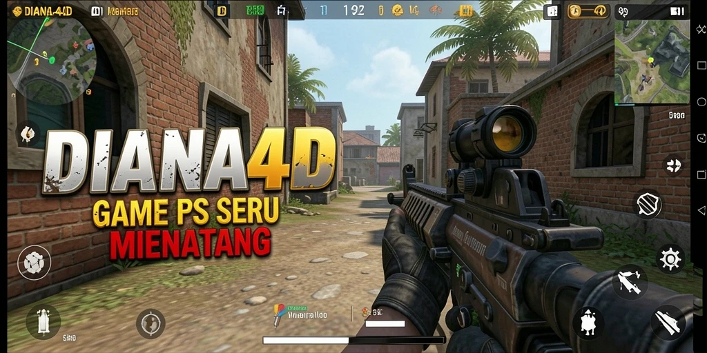 Gameplay seru dalam DIANA4D, pertempuran FPS yang ketat.
