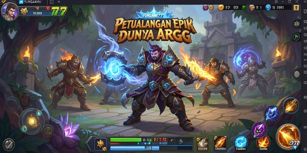 Tampilan dinamis dari FUNGAME777 yang penuh aksi dan petualangan.