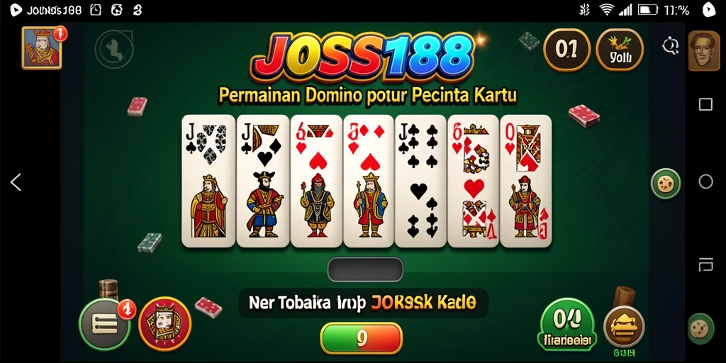 Tampilan gameplay seru dalam permainan Domino JOSS188.