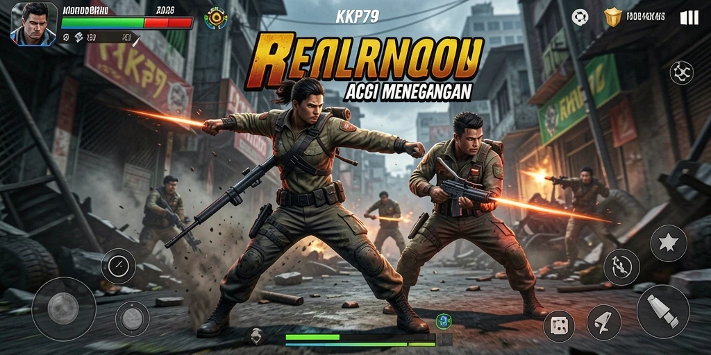 Tampilan aksion seru dalam gameplay KPK79 yang mendebarkan.
