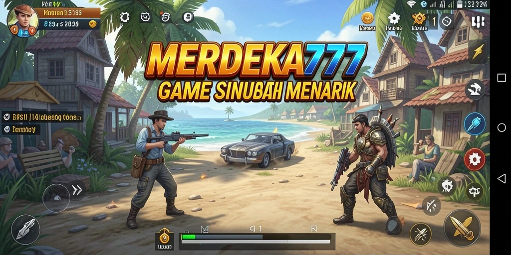 Tampilan gameplay MERDEKA777 dengan elemen simulasi yang menarik.