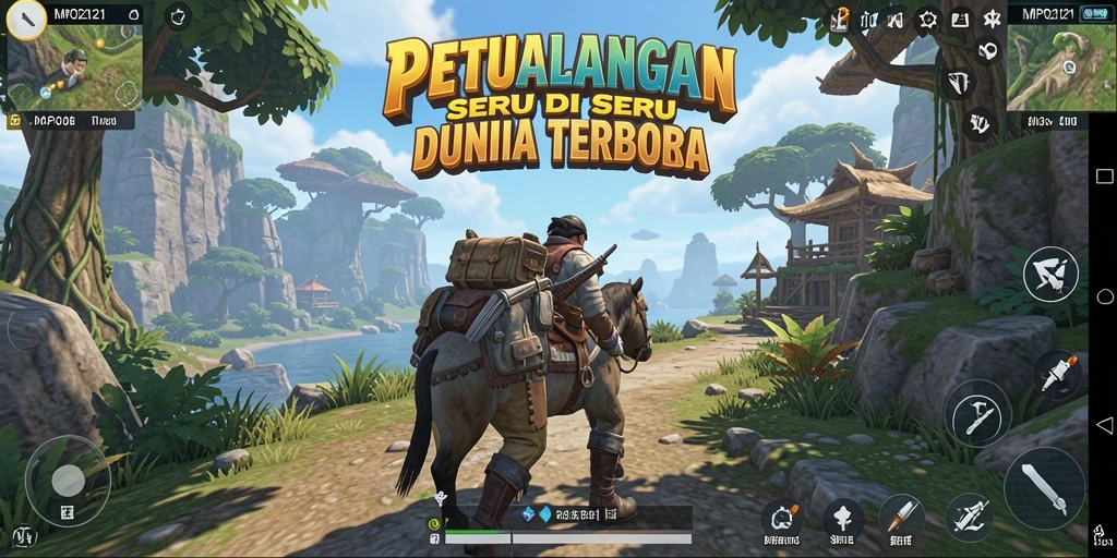 Menampilkan petualangan seru di dunia terbuka MPO2121.