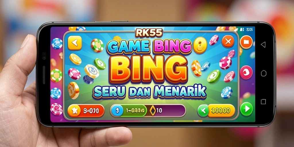 Tampilan gameplay seru dari RK55 dengan aksi Bingo yang mendebarkan.
