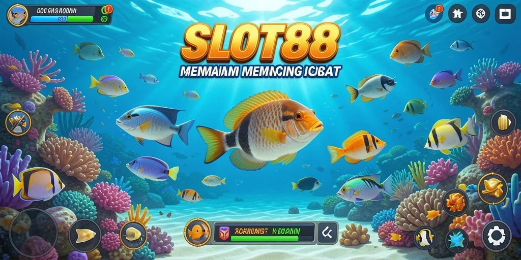 Gambaran gameplay seru saat memancing ikan di SLOT88.