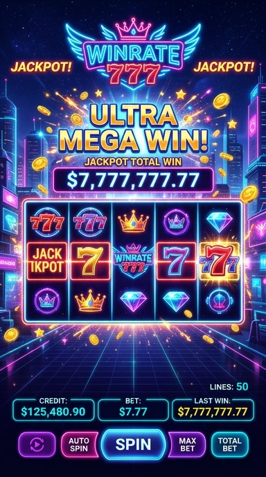 Tampilan antarmuka yang intuitif dari aplikasi winrate777.